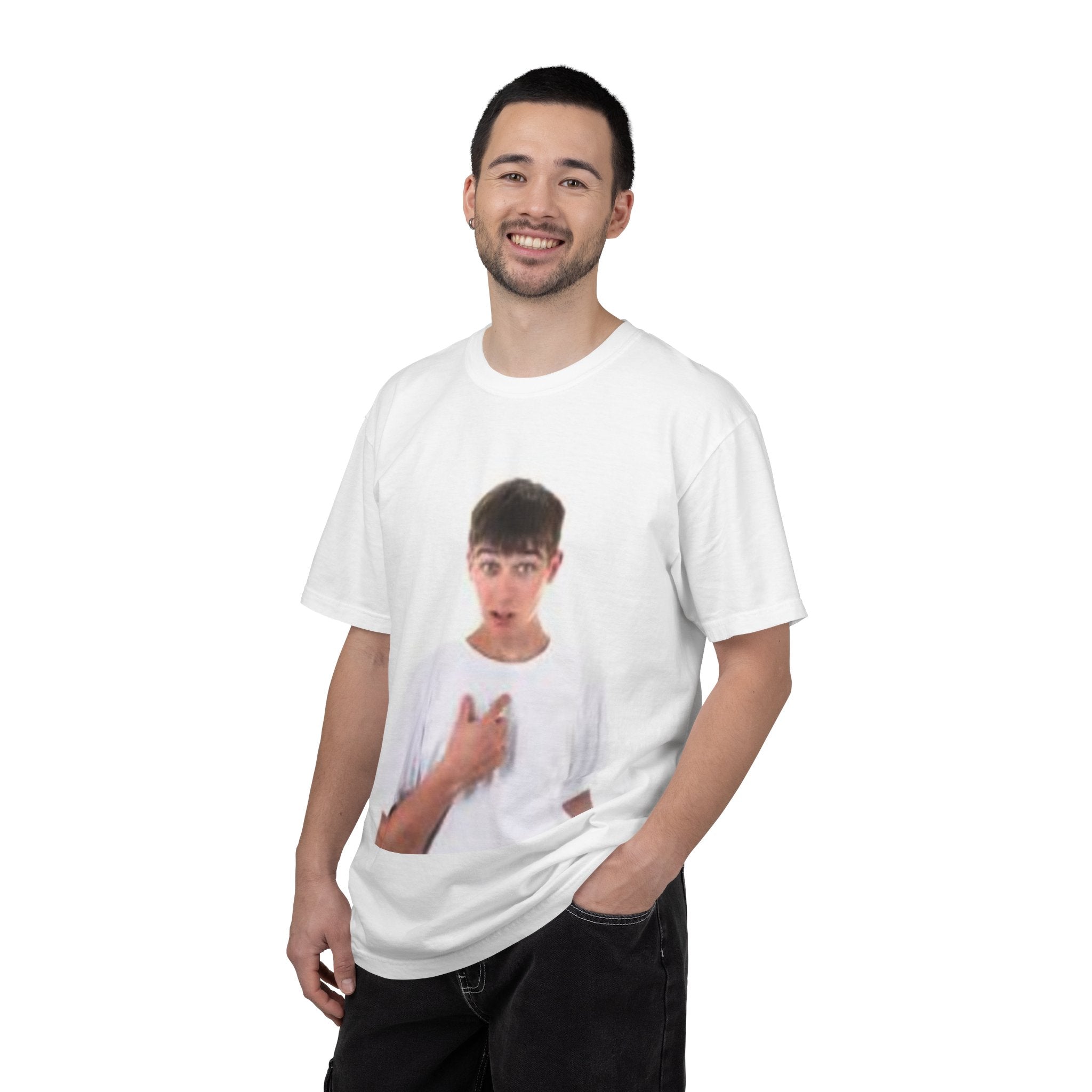 Guy Pointing At Himself Meme T-Shirt | Portrait Tee