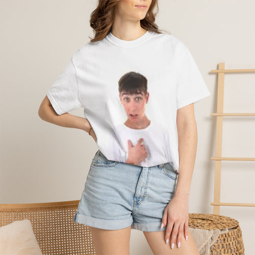 Guy Pointing At Himself Meme T-Shirt | Portrait Tee