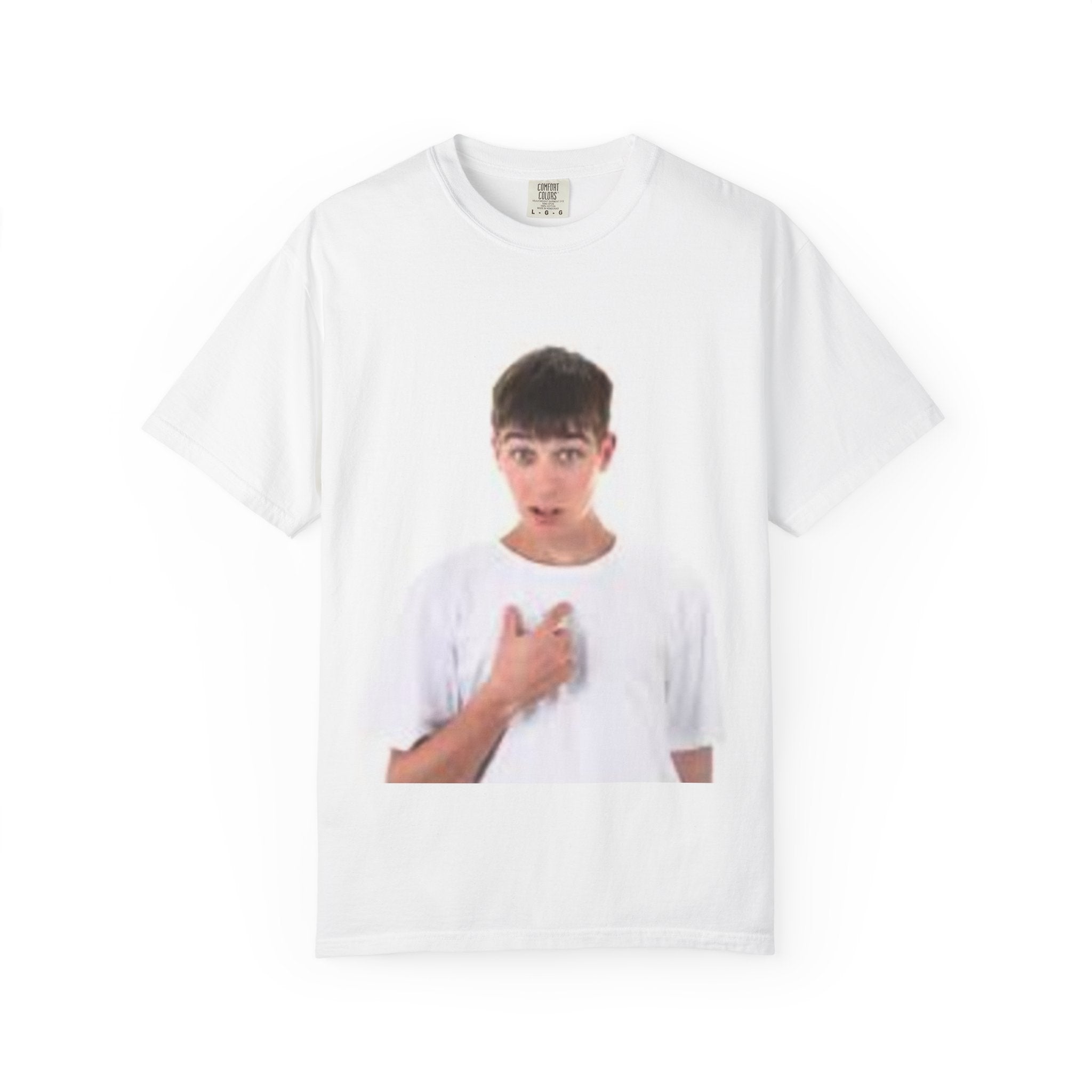 Guy Pointing At Himself Meme T-Shirt | Portrait Tee